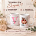 Kit Mãe Café Personalizado com Mini Coador e Caneca Kit Mãe Café Personalizado com Mini Coador e Caneca