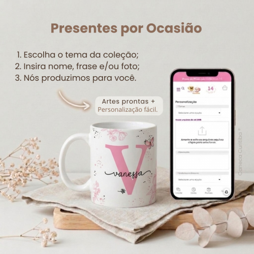 Kit Presente para Pai com Caneca Personalizada no Caixote MD...