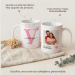 Kit Presente com Caneca Personalizada, Ursinho e Bombons