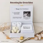 Caixa Revelação Gravidez para Avós com 2 Canecas Personalizadas