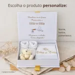 Caixa Revelação Gravidez para Avós com 2 Canecas Personalizadas