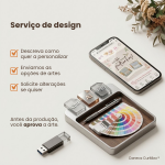 Kit Presente Música e Foto com Caneca Personalizada no Caixotinho MDF