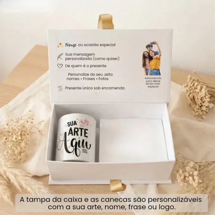 Caixa Presente Personalizada com Caneca