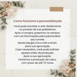 Convite para Padrinho e Madrinha de Batismo com Canecas e Quebra-Cabeça (01 unidade)