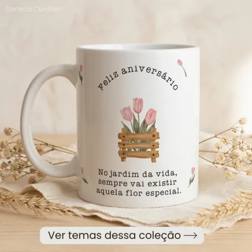Caneca de Aniversário Personalizada com Foto