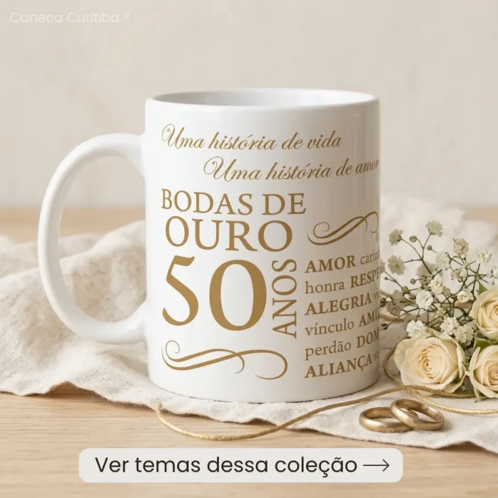 Caneca Bodas Personalizada com Foto