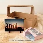 Kit Presente Aniversário Azulejo e Foto Imã Personalizado