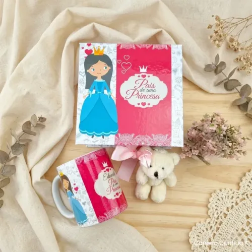 Caixa Gestante Cartonagem Personalizada (01 caneca)