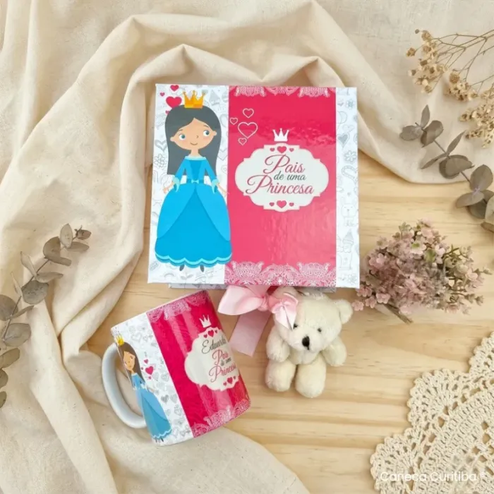 Caixa Gestante Cartonagem Personalizada (01 caneca)