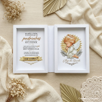 Livro Convite Padrinhos de Batismo - Offset 240g