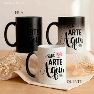 Caneca Mágica Personalizada com Foto (Termossensível)