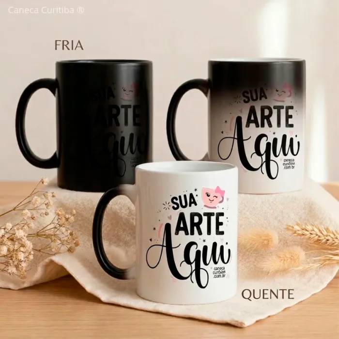 Caneca Mágica Personalizada com Foto (Termossensível)