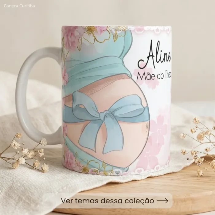 Caneca Gestante Personalizada com Foto