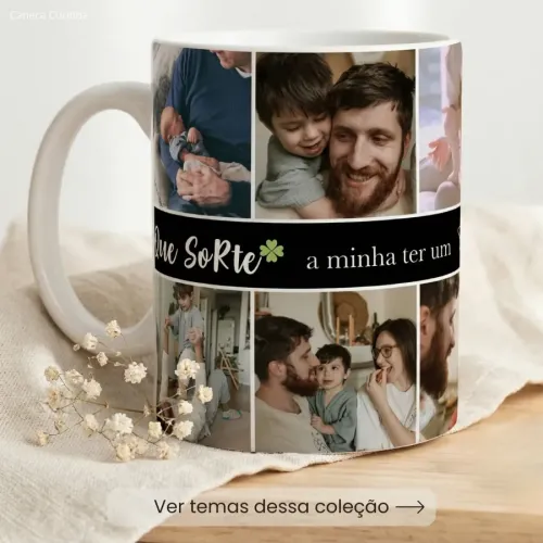 Caneca com Foto Personalizada Montagem Caneca com Foto Personalizada Montagem