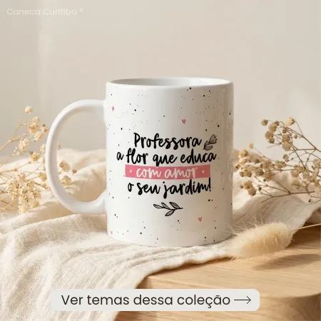 Caneca Professora Personalizada com Foto