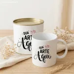 Lata Presente Personalizada com Caneca