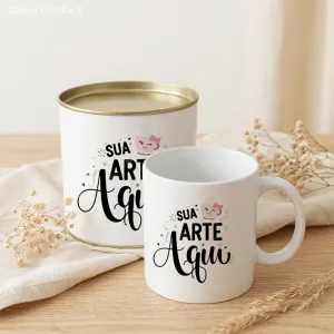 Lata Presente Personalizada com Caneca
