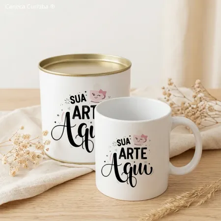 Lata Presente Personalizada com Caneca