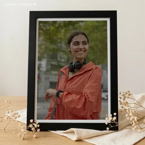Quebra-Cabeça Personalizado com Foto 60 Peças com Moldura