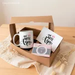 Kit Presente Personalizado com Caneca, Azulejo e Fotos