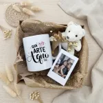 Kit Presente Personalizado com Caneca, Foto e Ursinho