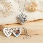 Relicário Coração com Foto Personalizada