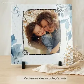 Azulejo Personalizado para Mãe com Foto 15x15 cm