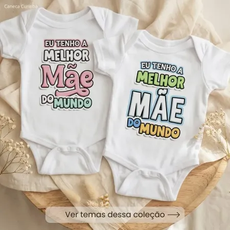 Body Bebê Personalizado Dia das Mães