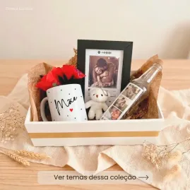 Kit Presente Mãe com Caneca, Garrafinha LED e Porta Retrato Kit Presente Mãe com Caneca, Garrafinha LED e Porta Retrato