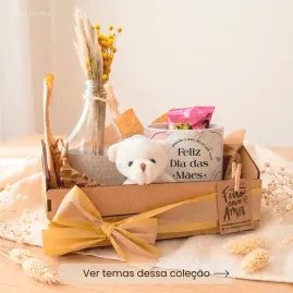 Kit Presente para Mãe com Caneca Personalizada no Caixote MD... Kit Presente para Mãe com Caneca Personalizada no Caixote MD...