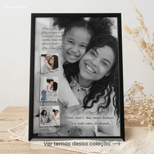 Quadro Personalizado para Mãe com Foto