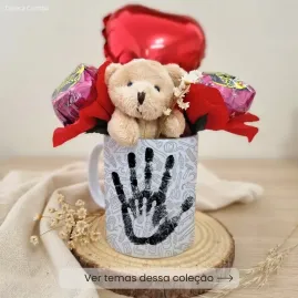 Kit Presente para Pai com Caneca, Ursinho e Bombons Kit Presente para Pai com Caneca, Ursinho e Bombons