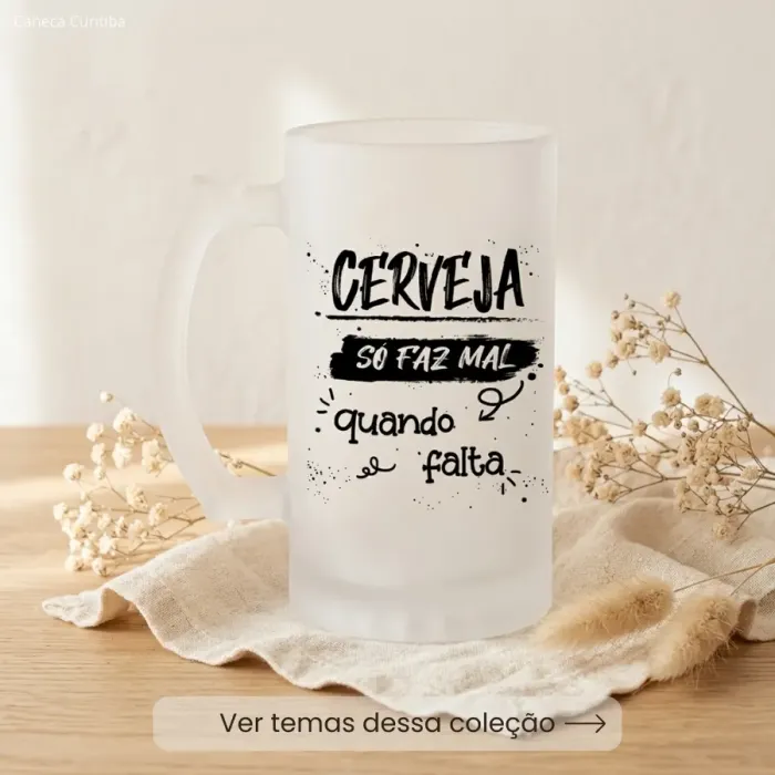 Caneca Chopp Pai Personalizada com Foto