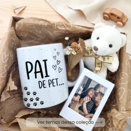 Caixa Presente Pai Personalizada com Caneca e Mini Porta Ret...
