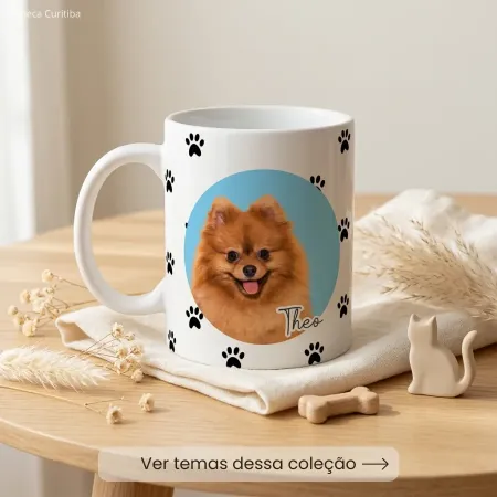Caneca Personalizada Cachorro ou Gato com Foto