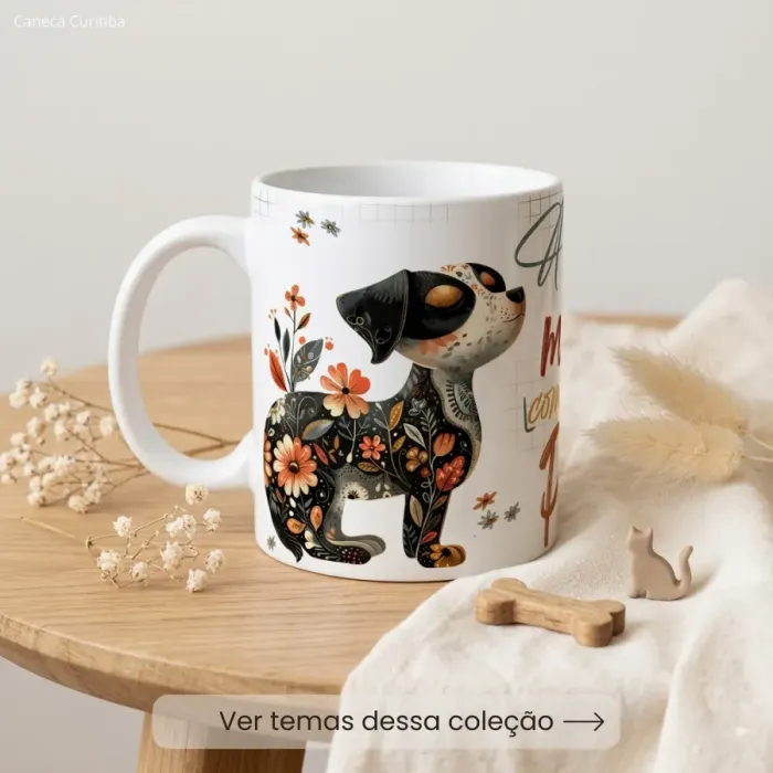 Caneca Personalizada Cachorro com Foto
