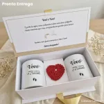 Caixa Revelação Gravidez para Avós com Canecas Pronta Entrega