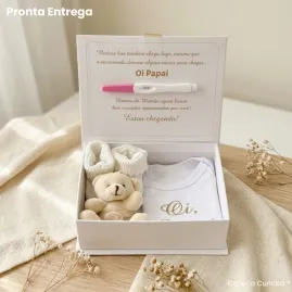 Caixa Revelação Gravidez para o Pai Pronta Entrega