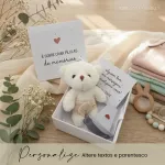 Caixa Revelação Gravidez Monóculo Personalizado para Pai, Avós ou Tios