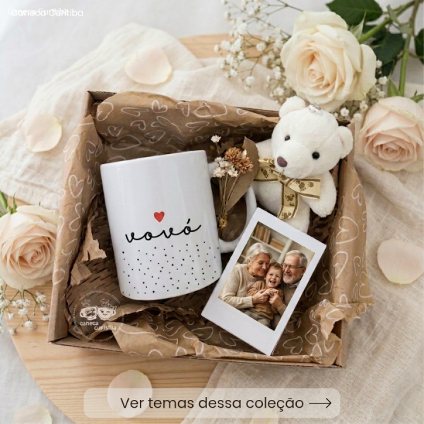 Kit Avó(ô)s Presente Caneca, Mini Porta-Retrato Polaroid e Ursinho Kit Avó(ô)s Presente Caneca, Mini Porta-Retrato Polaroid e Ursinho