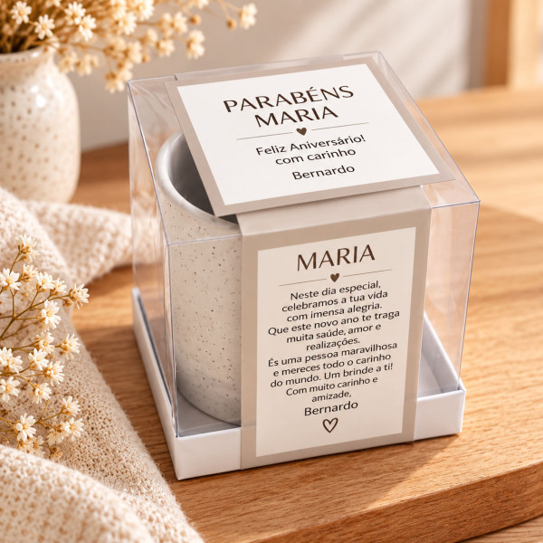 Canecas de Cerâmica Premium Personalize com sua Foto ou Frase e Caixa acetato