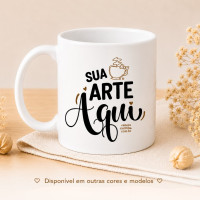 Caneca de Cerâmica Premium Personalize com sua Foto ou Frase