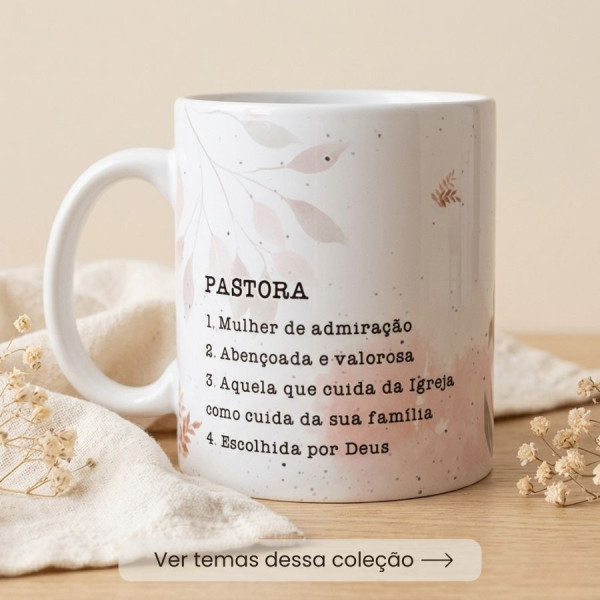 Coleção Pastor(a) Personalizada com Foto | Gratidão e Ministério