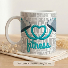 Coleção Esportes Fitness Personalizadas com Foto e Frase Coleção Esportes Fitness Personalizadas com Foto e Frase
