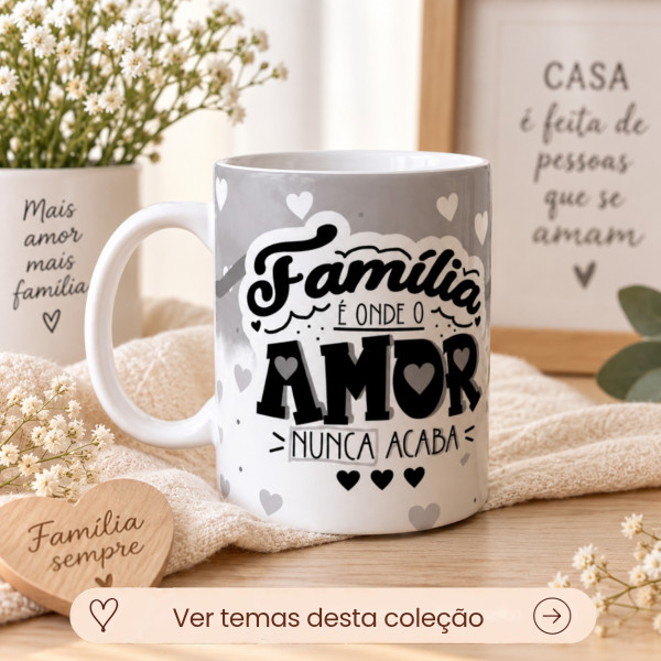 Coleção Família Personalizada com Foto
