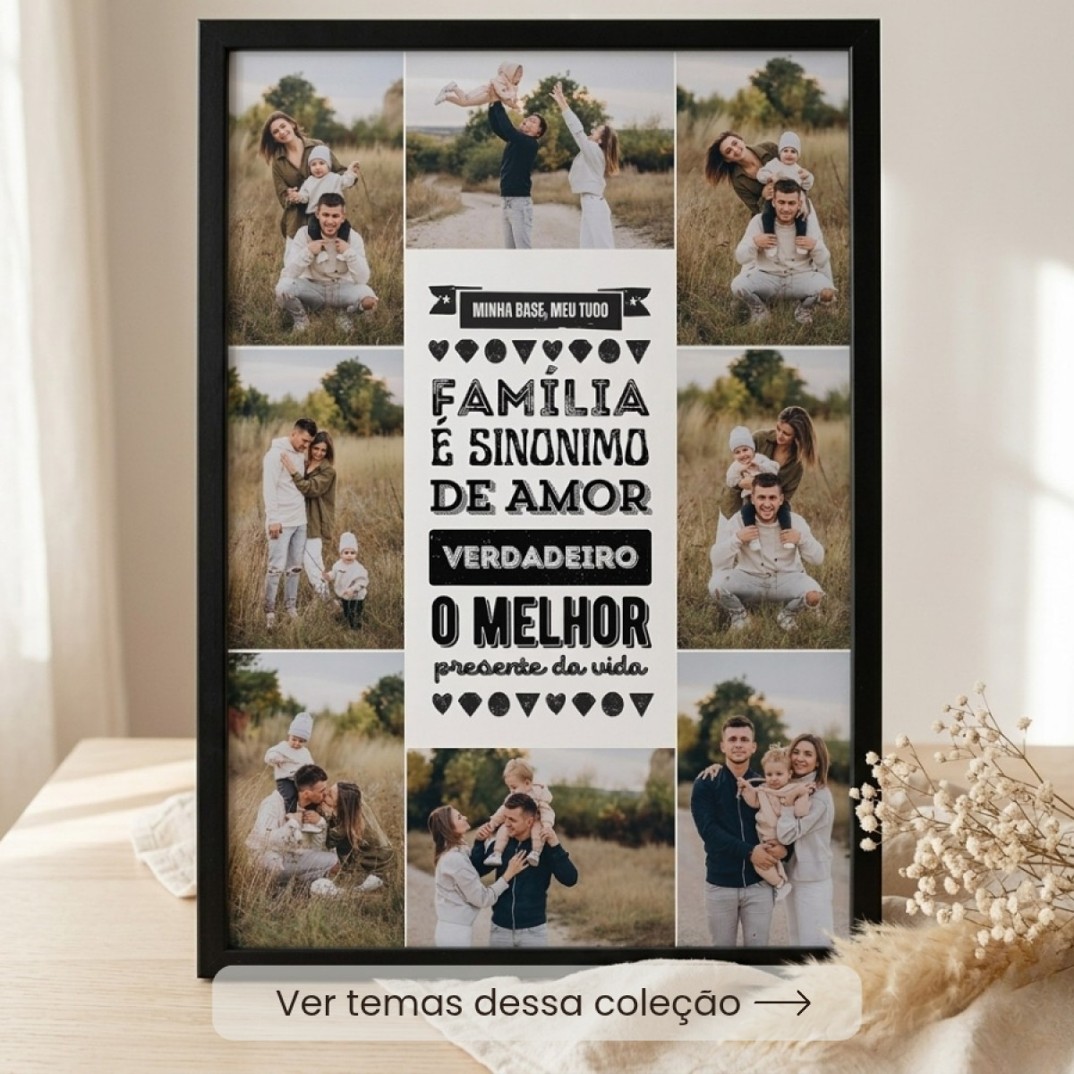 Quadro Família Personalizada com Foto