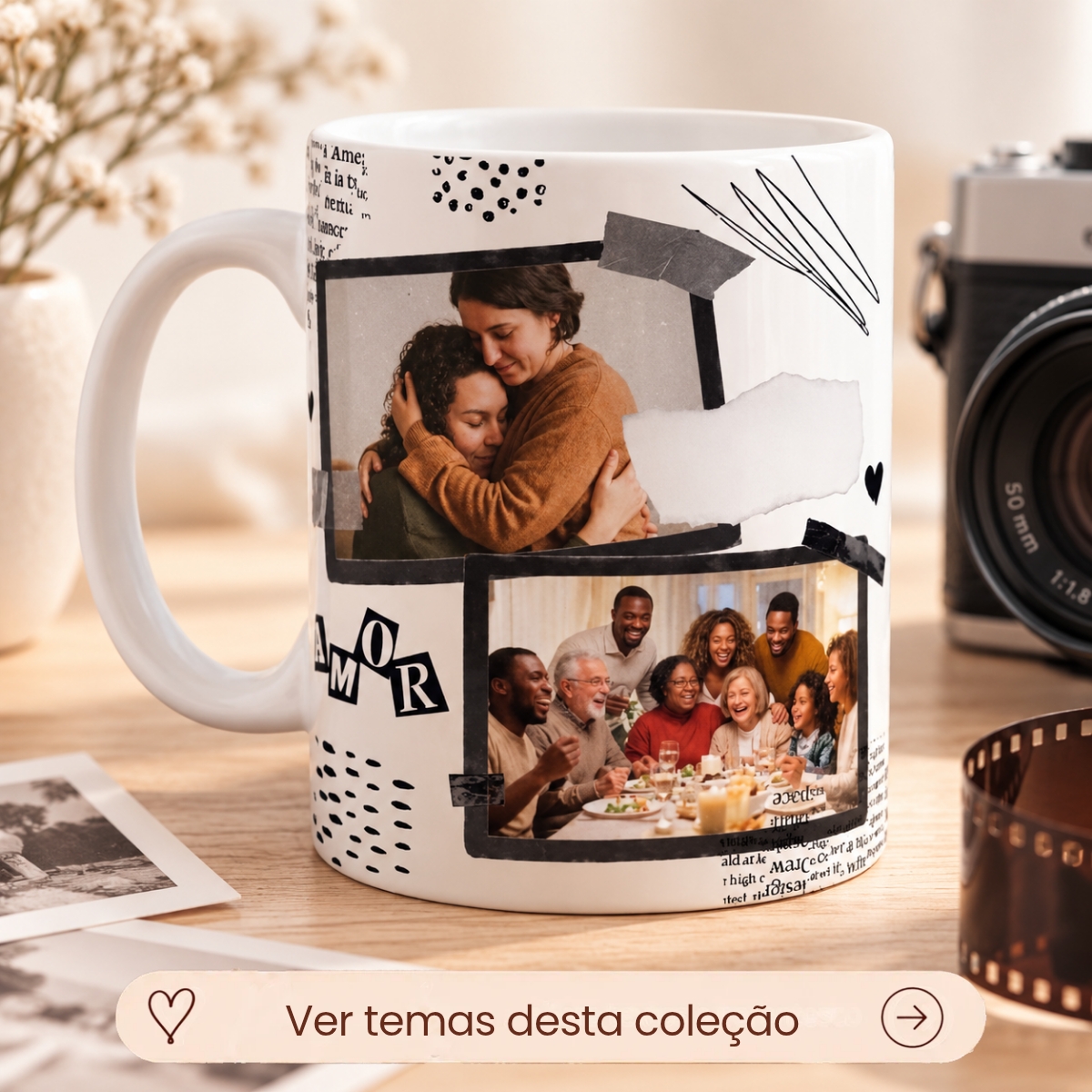 Coleção com Foto Montagem Personalizada | Mosaico de Fotos 
