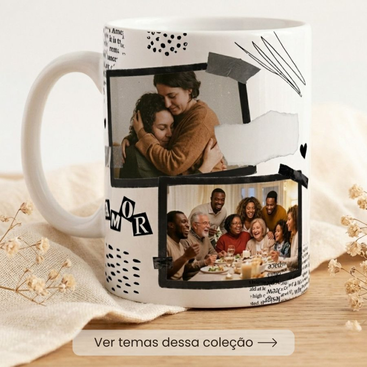 Coleção com Foto Montagem Personalizada | Mosaico de Fotos 