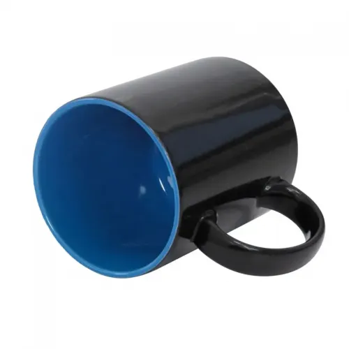 Caneca Mágica Interior Azul Personalizada