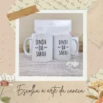Caixa Convite Padrinhos Consagração Personalizada (01caneca vidro)